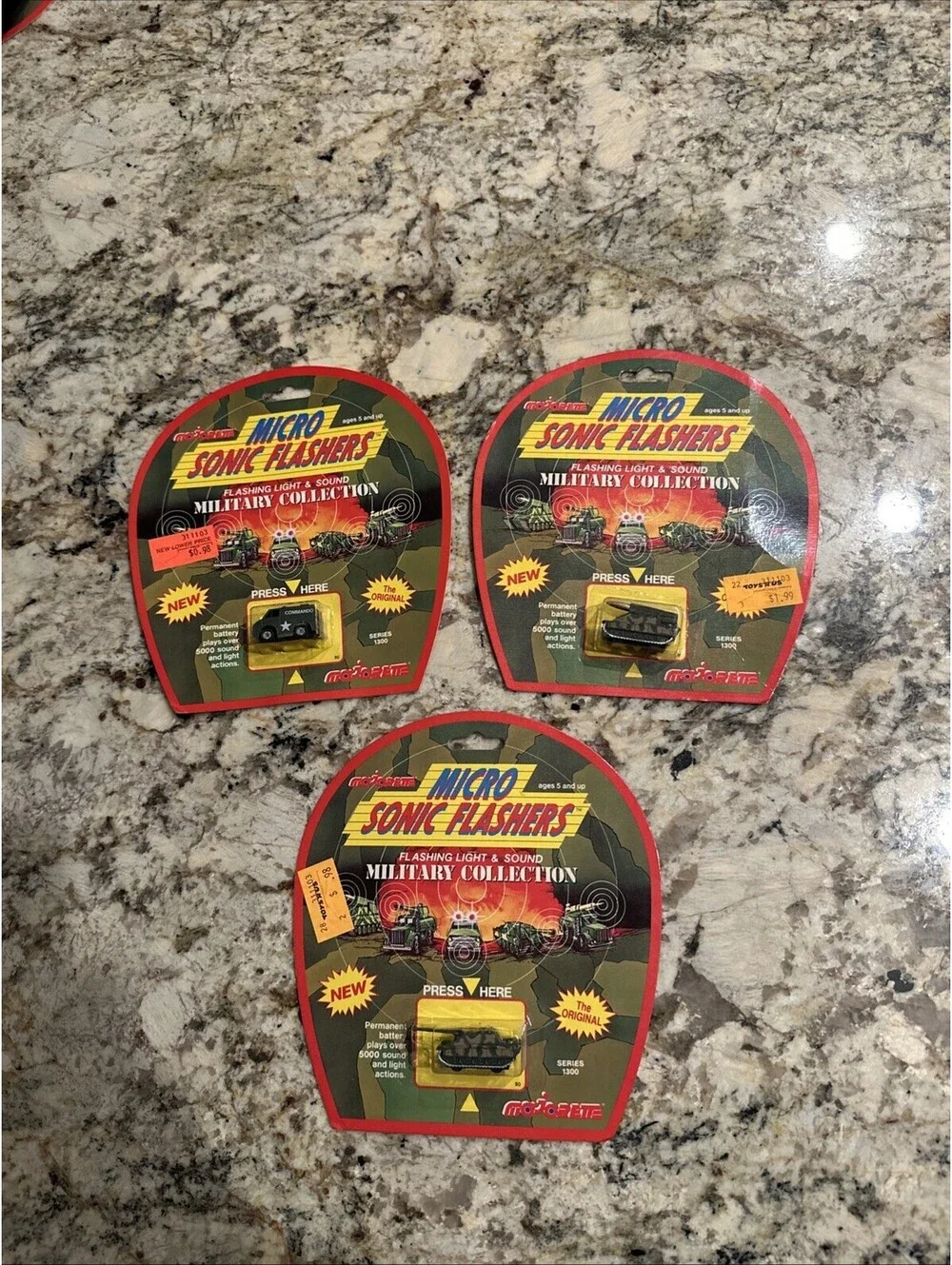 Majorette Micro Sonic Flashers Military Collection Lot Of 3 NEW + FAST SHIPPING